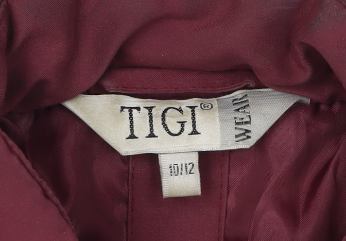 TIGI Wear Women's Red Sleeveless Waistcoat Size 12
