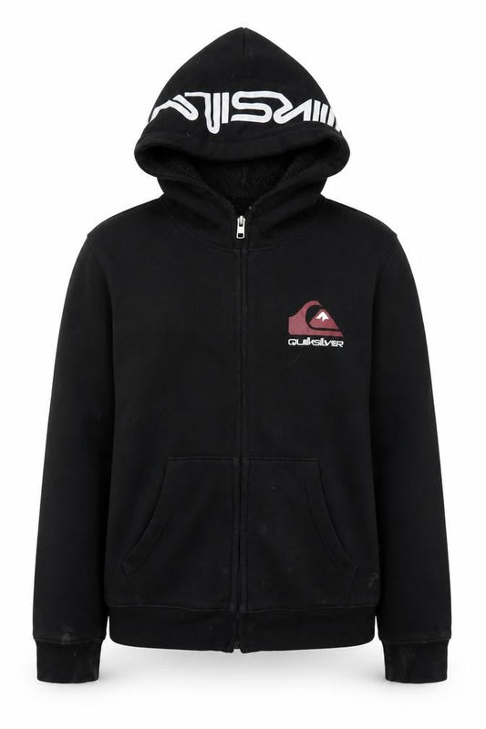 Quiksilver Boys Black Full Zip Hoodie S