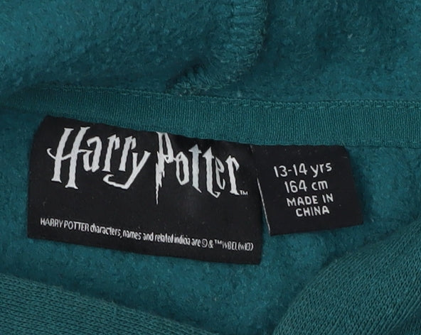 Harry Potter Girls Green Slytherin Hoodie 13-14 Years