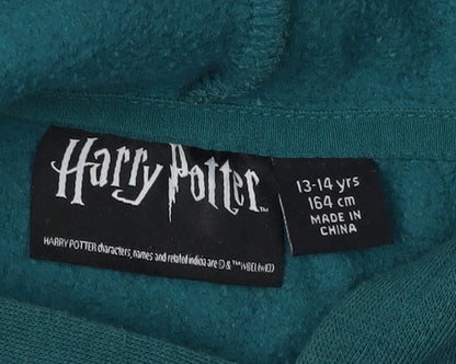 Harry Potter Girls Green Slytherin Hoodie 13-14 Years