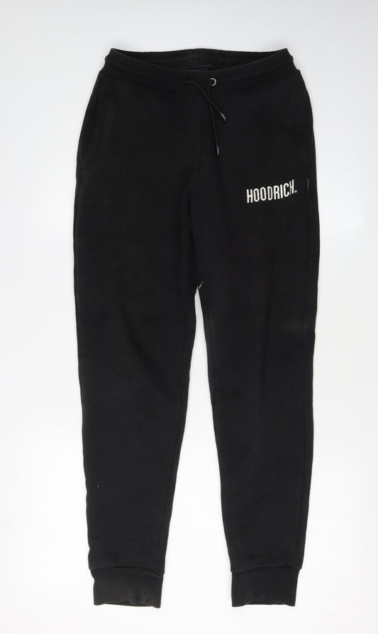 Hoodrich Mens Black Jogger Trousers, Size S