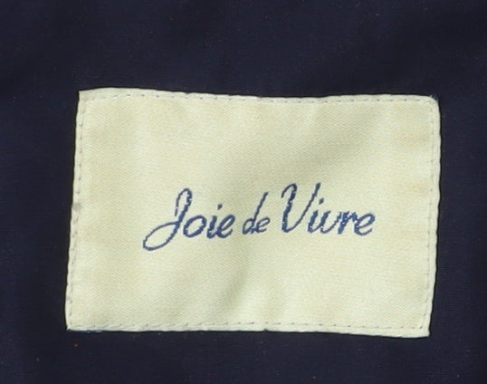 Womens UK Size M Joie de Vivre Blue Basic Jacket