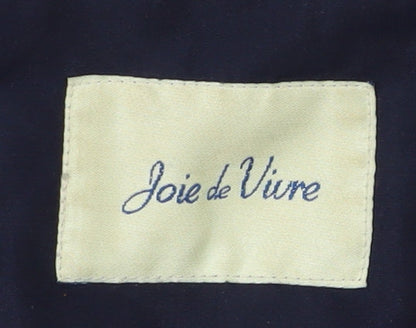 Womens UK Size M Joie de Vivre Blue Basic Jacket