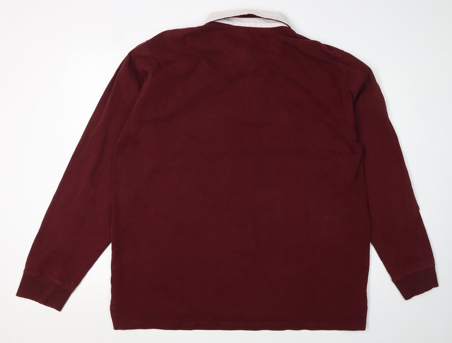 Front Row Men's Red 3XL Long Sleeve Polo