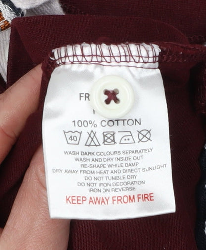 Front Row Men's Red 3XL Long Sleeve Polo