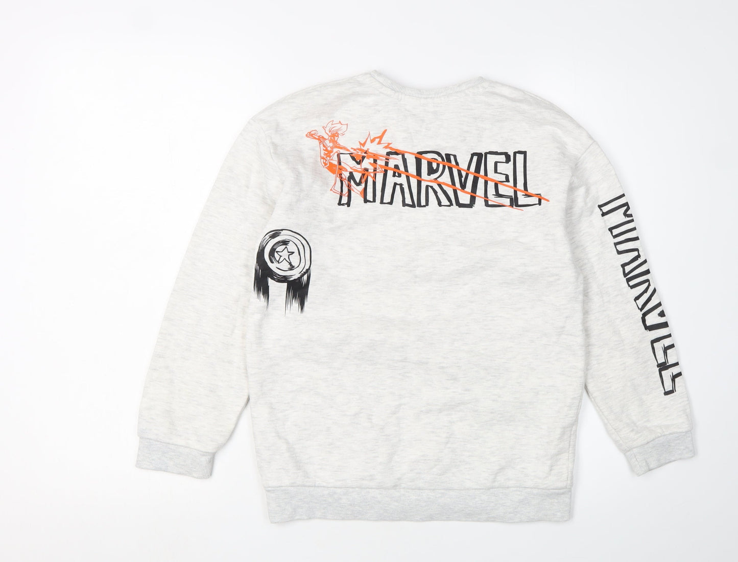 Marvel Boys White Crew Neck Pullover Sweatshirt 11-12 Years