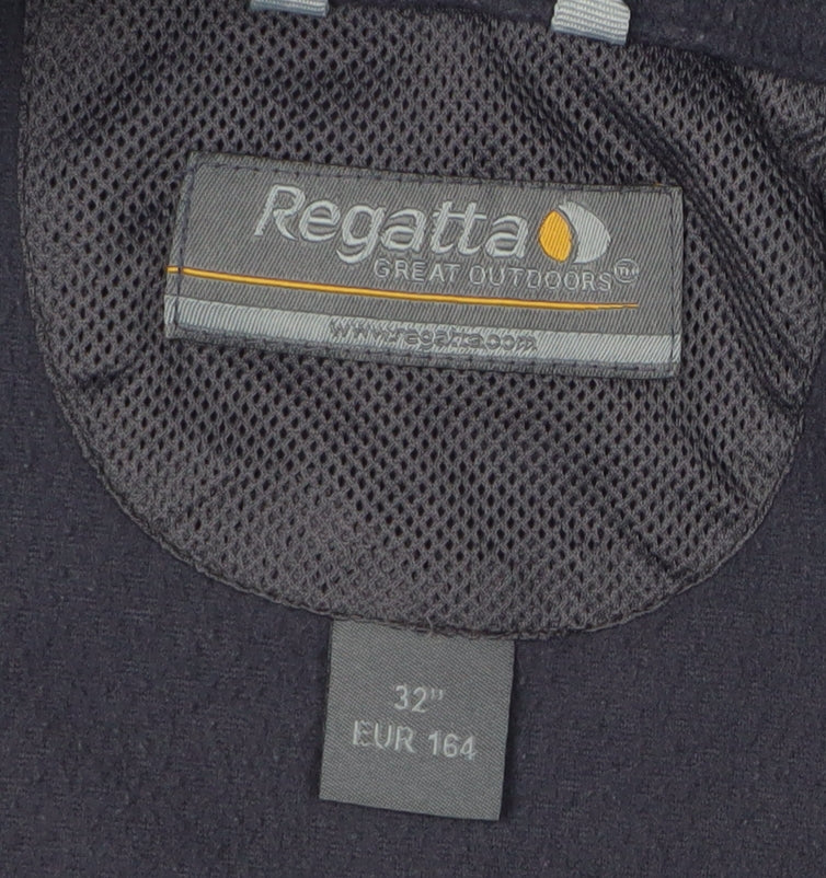 Regatta Boys Black Fleece Jacket, Size 12, Autumn Essential