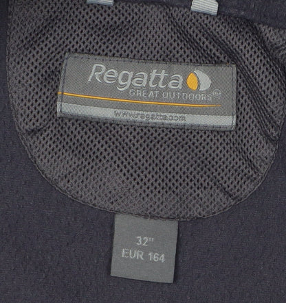 Regatta Boys Black Fleece Jacket, Size 12, Autumn Essential