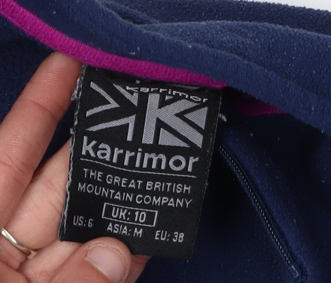 Karrimor Women's Blue Henley Sweatshirt, Size 10