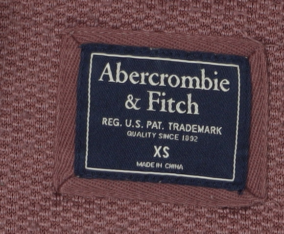 Abercrombie & Fitch Women's XS Brown Zip Pullover Sweatshirt