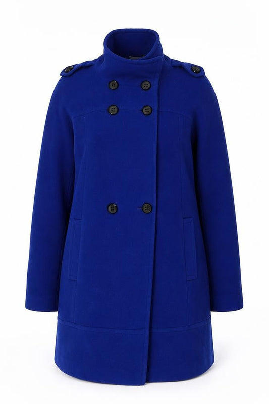 Planet Women's Blue Wool Pea Coat Size 12