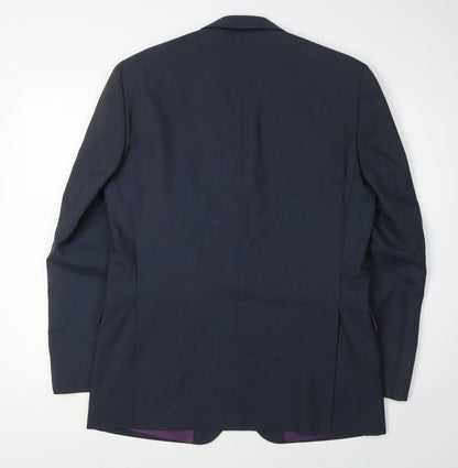 Mens UK Size 40 Paul Costelloe Regular Black Suit Jacket