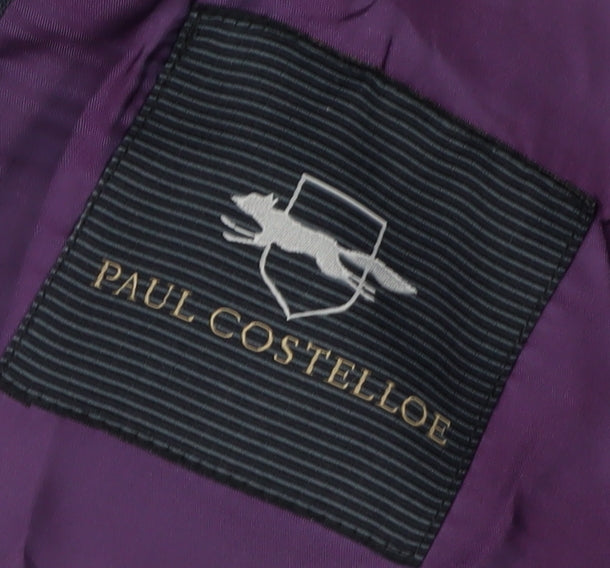 Mens UK Size 40 Paul Costelloe Regular Black Suit Jacket