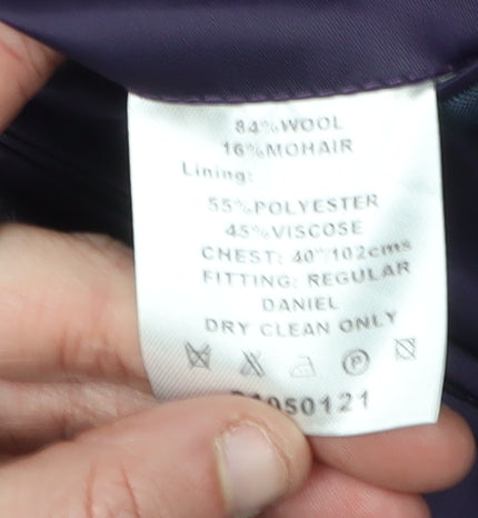 Mens UK Size 40 Paul Costelloe Regular Blue Suit Jacket