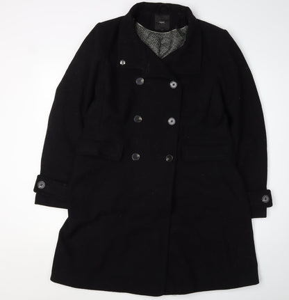 Womens UK Size 14 NEXT Black Pea Coat
