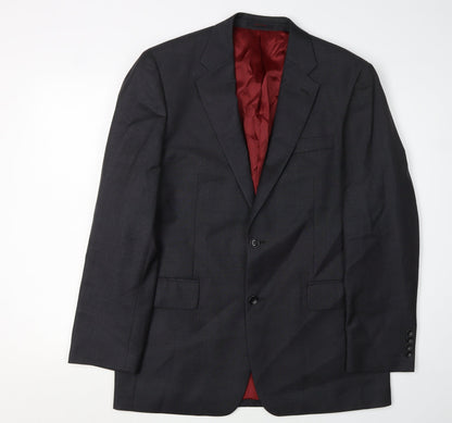 Mens UK Size 40 Chester Barrie Regular Black Suit Jacket