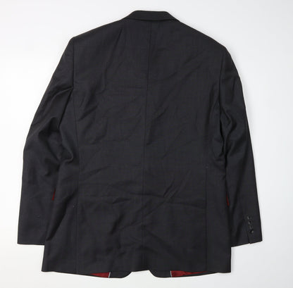 Mens UK Size 40 Chester Barrie Regular Black Suit Jacket