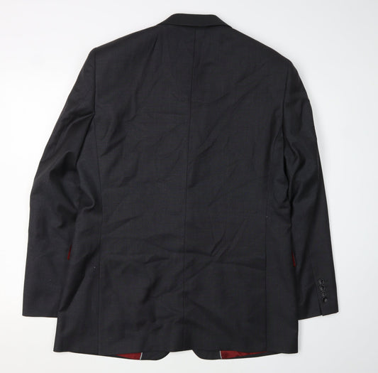 Mens UK Size 40 Chester Barrie Regular Black Suit Jacket