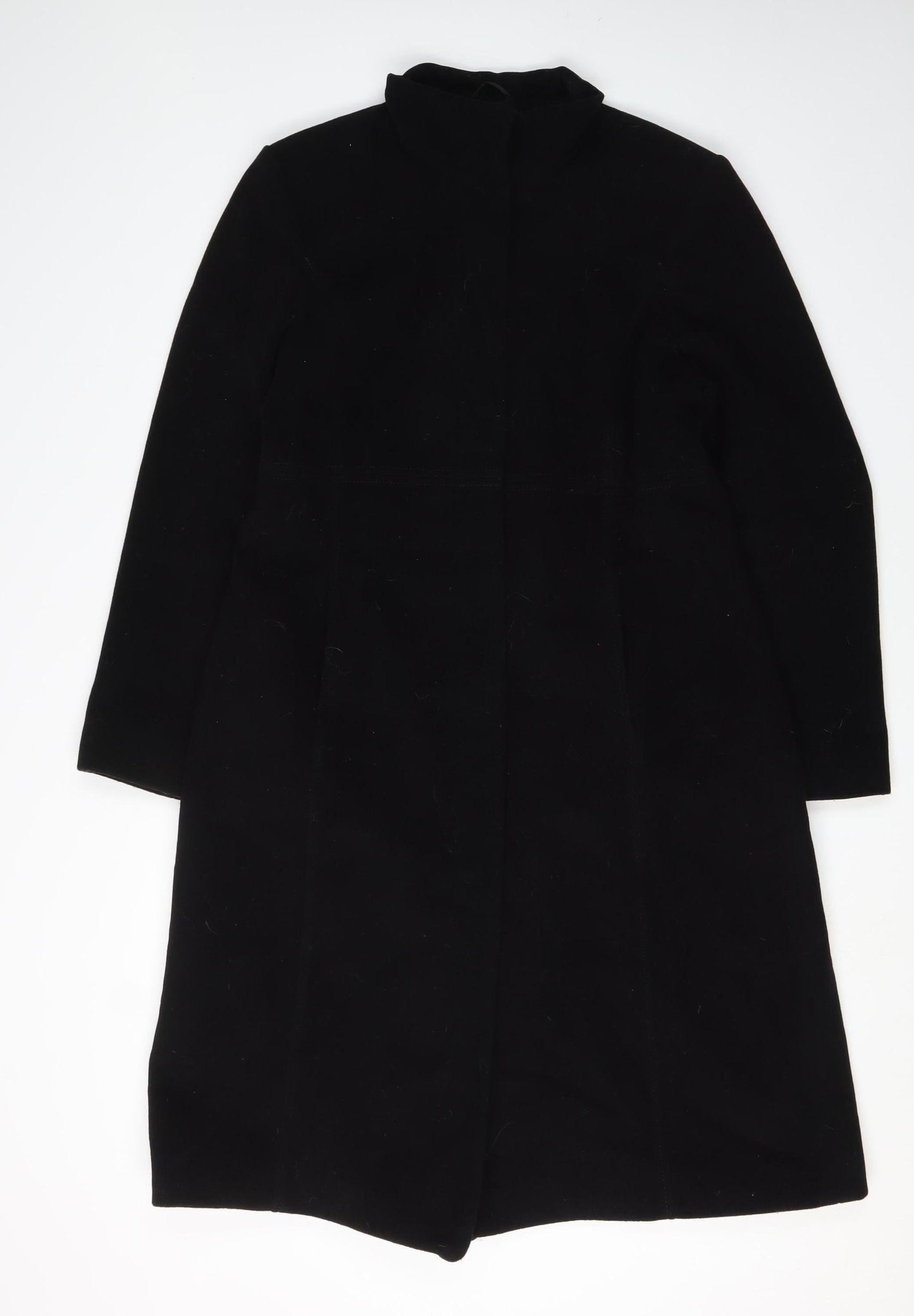 Principles Black Wool Blend Overcoat Size 12 Women