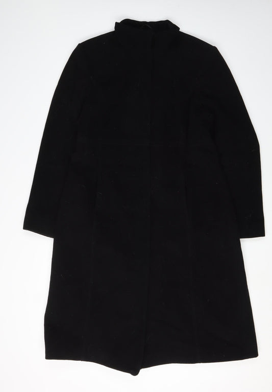 Principles Black Wool Blend Overcoat Size 12 Women