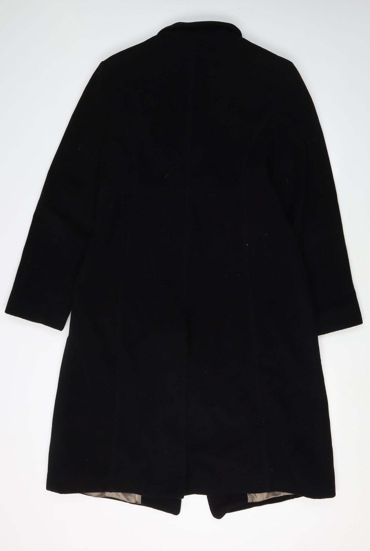 Principles Black Wool Blend Overcoat Size 12 Women