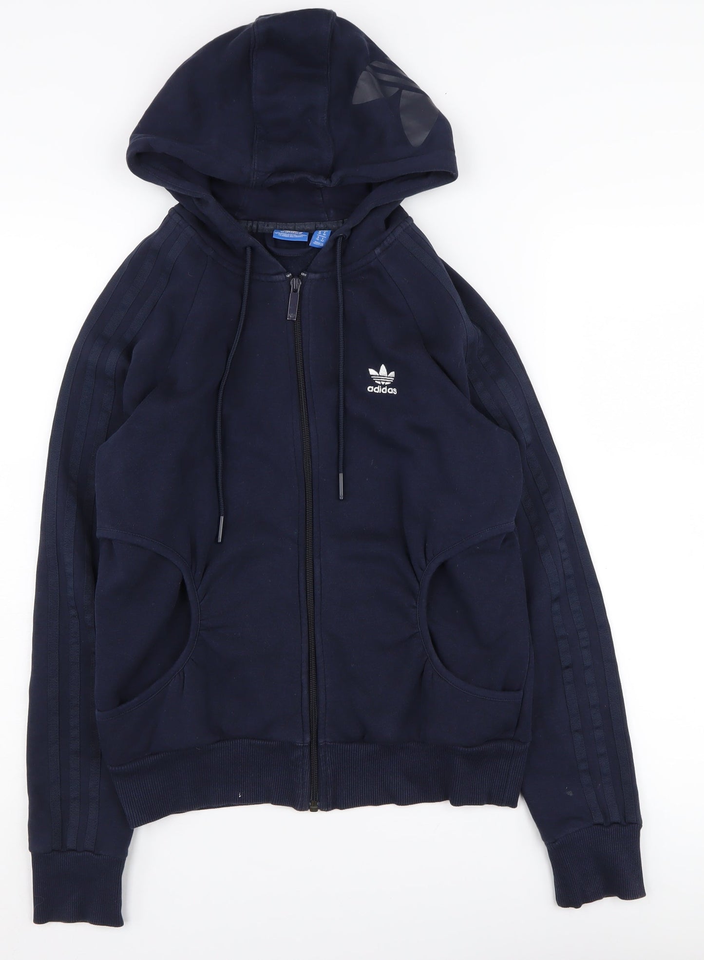 Adidas Women's Blue S Full Zip Hoodie