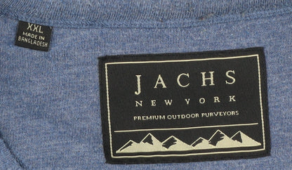 Mens UK Size 2XL JACHS Blue Pullover Sweatshirt