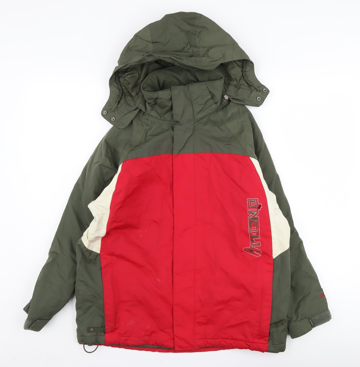 O'Neill Girls Red Ski Jacket, Age 12, Hooded Insulated