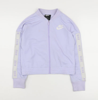 Nike Girls Purple Track Jacket Size 146