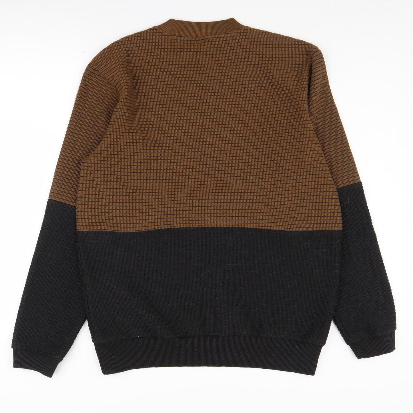 Zara Men's Brown Striped Pullover Jumper M