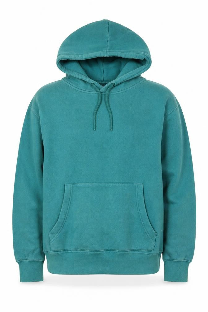 Mens UK Size M Topman Green Pullover Hoodie