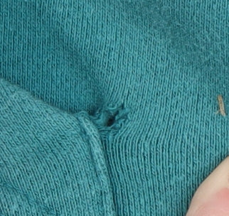 Topman Men's Green Pullover Hoodie M