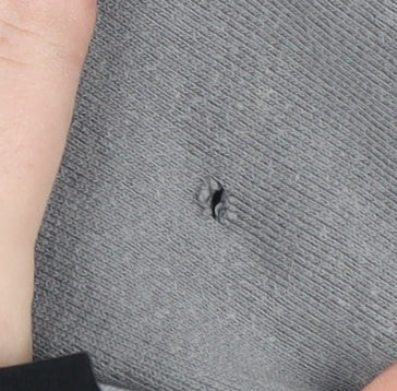 Topman Mens Hoodie Black Grey Size M Pullover