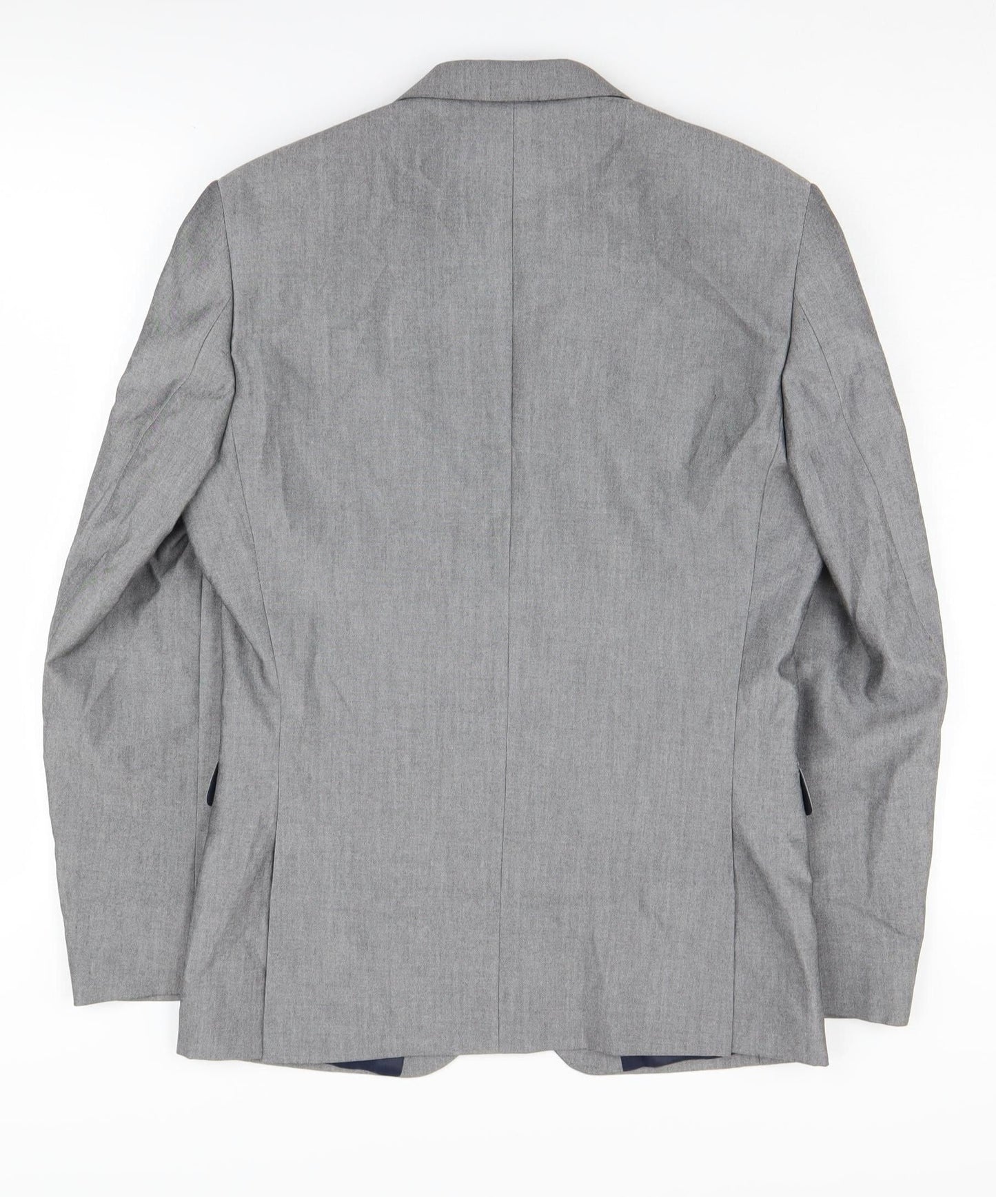Next Men's Grey Suit Jacket 36 Short, Polyester Blend