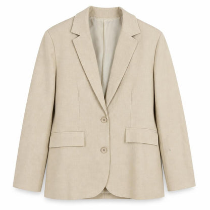 Womens UK Size 8 PRETTYLITTLETHING Regular Beige Blazer