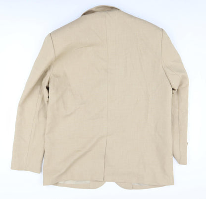 PrettyLittleThing Beige Women's Blazer Jacket Size 8