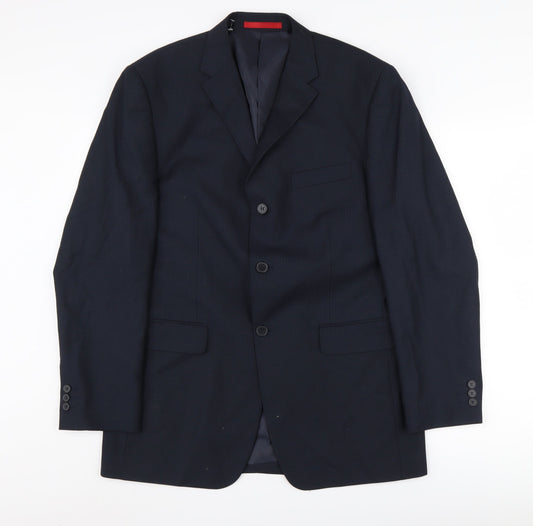 Mens UK Size 40 Burton Regular Blue Suit Jacket