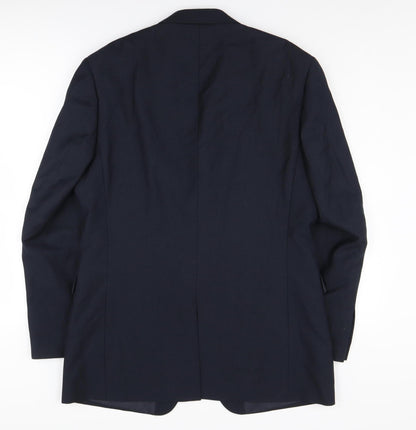 Mens UK Size 40 Burton Regular Blue Suit Jacket