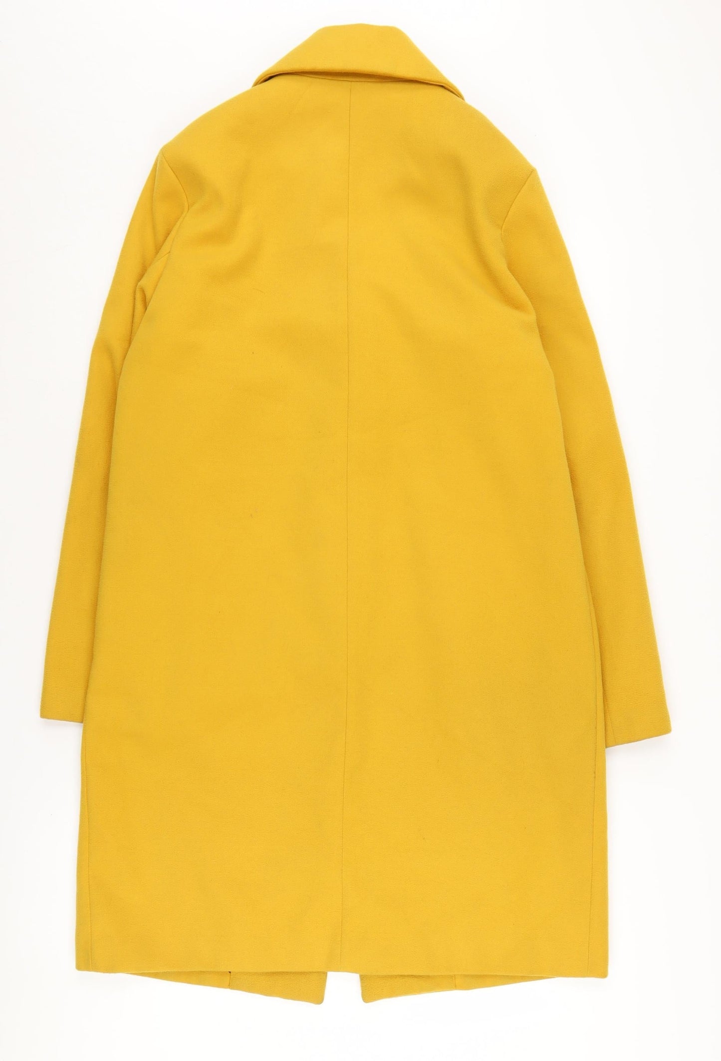 New Look Yellow Women's Overcoat Size 10, Regular Fit