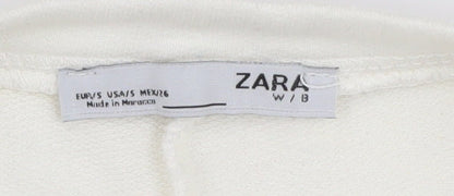 Womens UK Size 10 Zara White Tunic Tunic