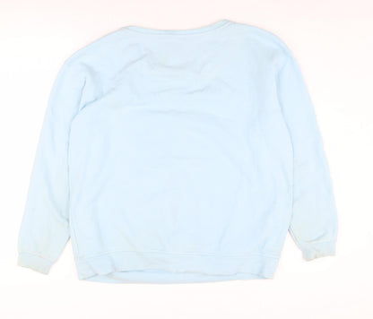 Next Women's Blue Penguin Nightshirt M Winter Fun