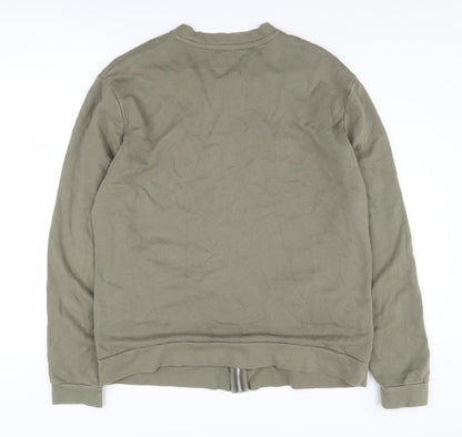 Mens UK Size L ASOS Green Full Zip Sweatshirt