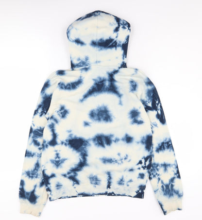 H&M Boys Blue Tie-Dye Hoodie, 18-20 Years, Pullover Style