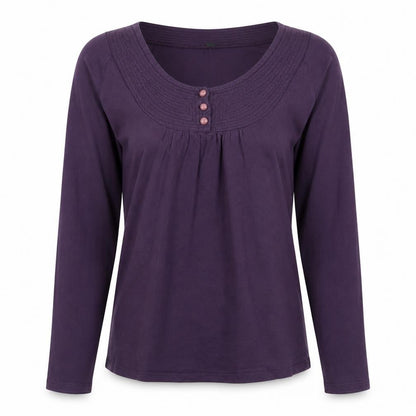 Womens UK Size 8 La Redoute Purple Basic Blouse