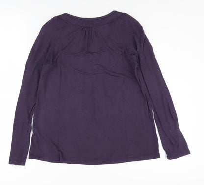 Womens UK Size 8 La Redoute Purple Basic Blouse