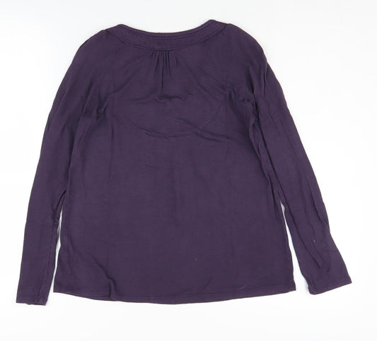 Womens UK Size 8 La Redoute Purple Basic Blouse