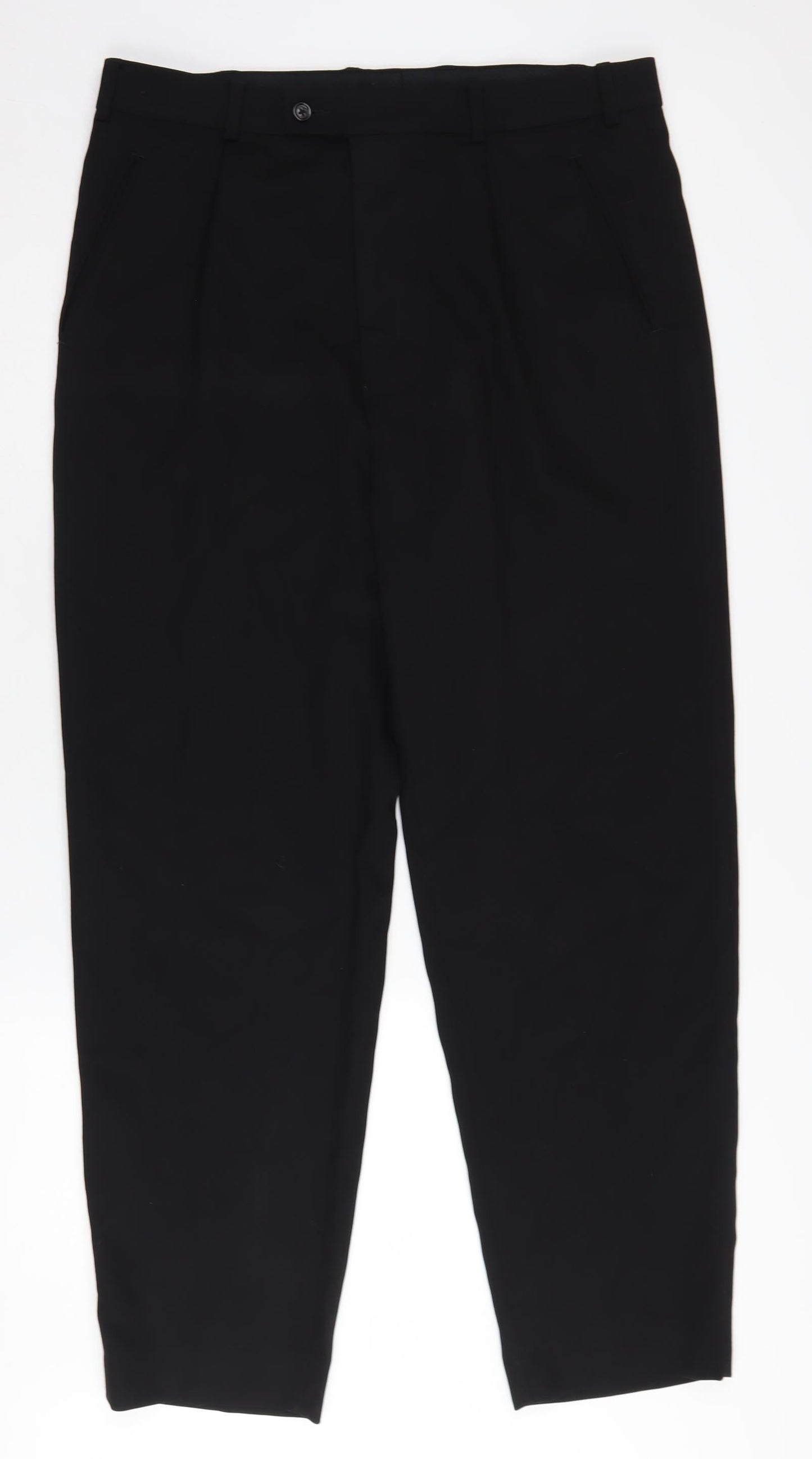 River Island Men's Black Dress Trousers - Size 36