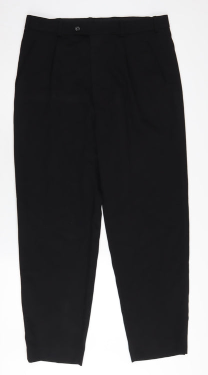 River Island Men's Black Dress Trousers - Size 36