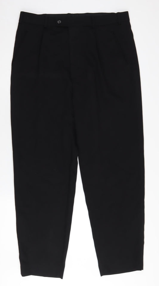 River Island Men's Black Dress Trousers - Size 36