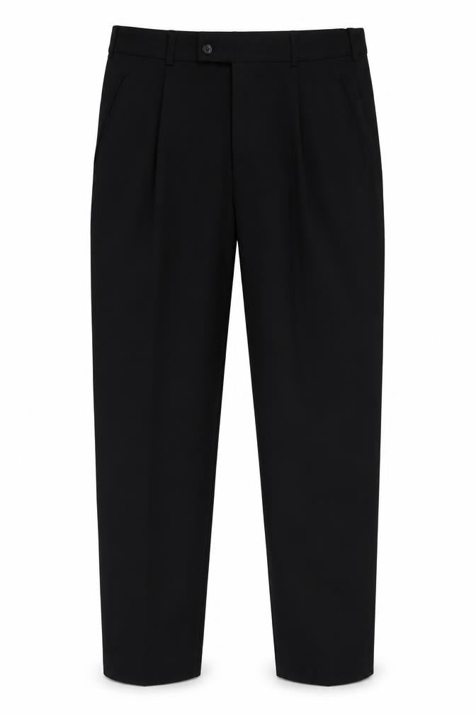 Mens UK Size 36 River Island Regular Fit Dress Pants Black Trousers
